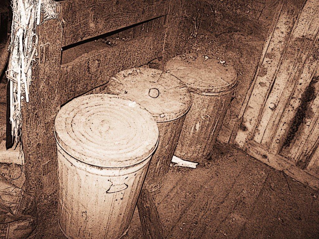 Barn Trash Cans