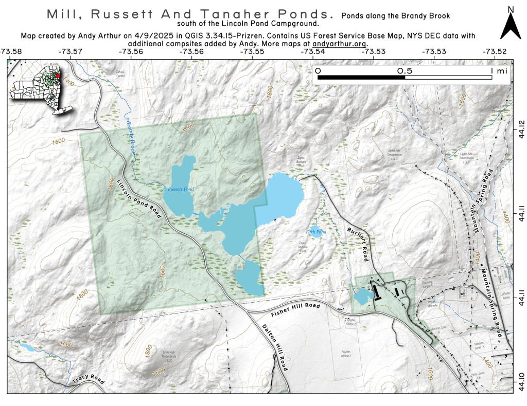  Mill, Russett And Tanaher Ponds