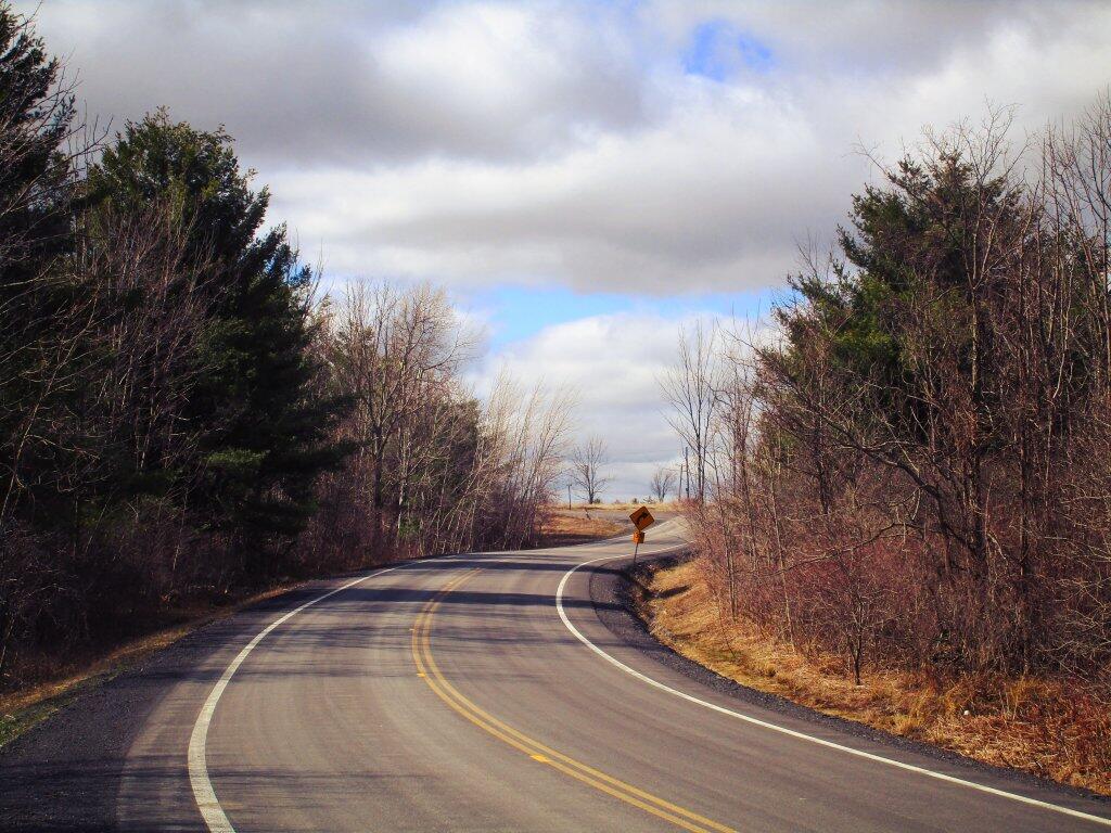 Walking Along Sickle Hill Road