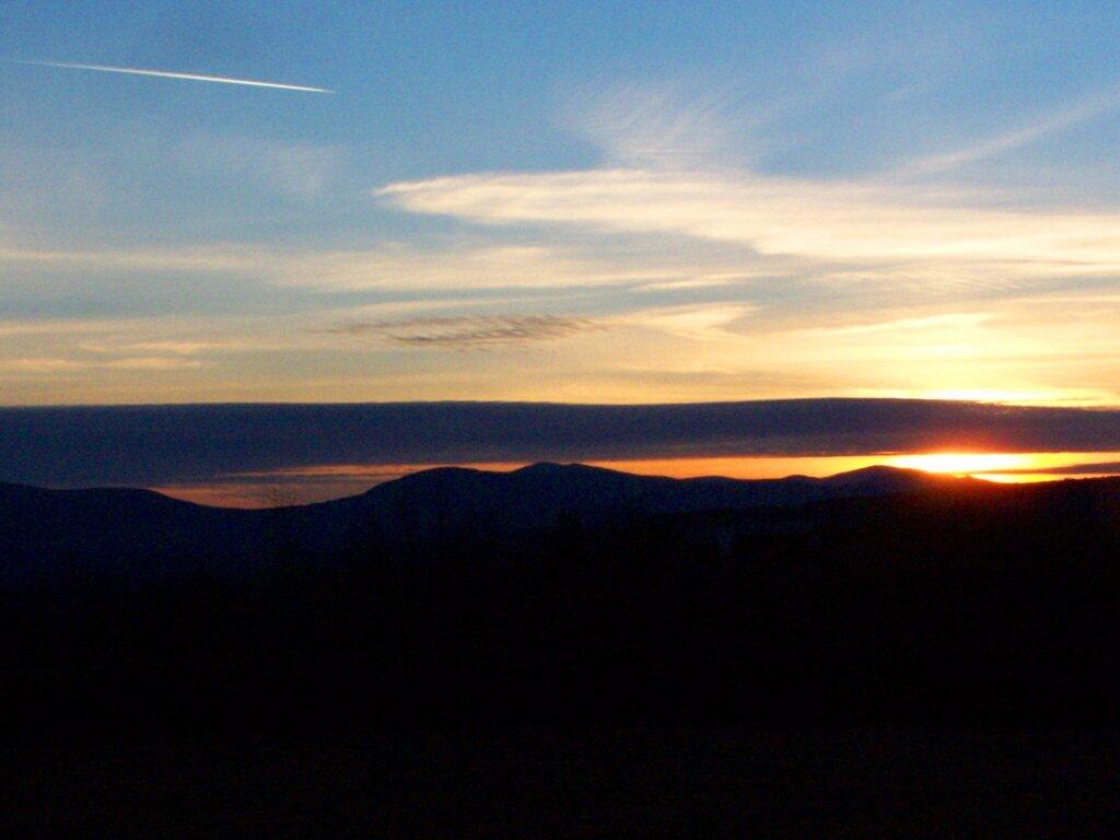 Photo: Catskills with the Setting Sun Photo: Catskills with the Setting Sun