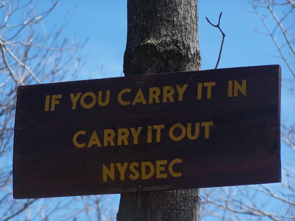 Photo: Carry It In, Carry It Out Photo: Carry It In, Carry It Out