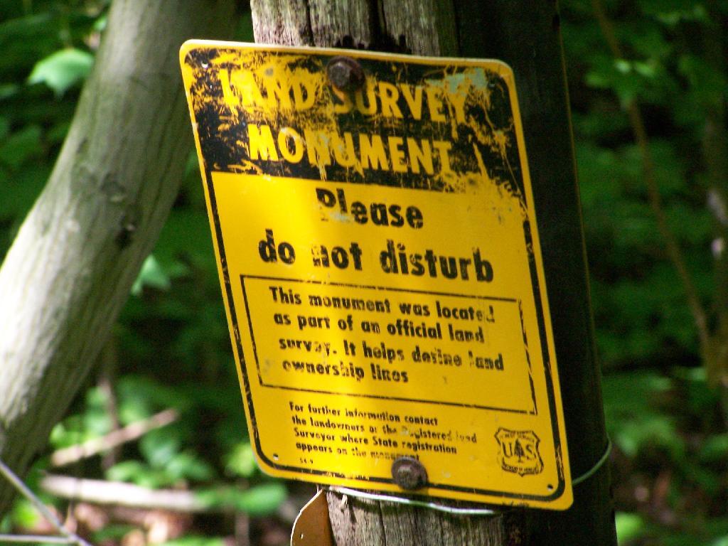 Photo: Land Survey Marker Photo: Land Survey Marker