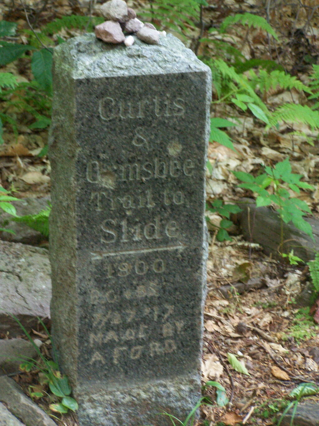 Photo: Curtis-Olmsbee Trail Marker Photo: Curtis-Olmsbee Trail Marker