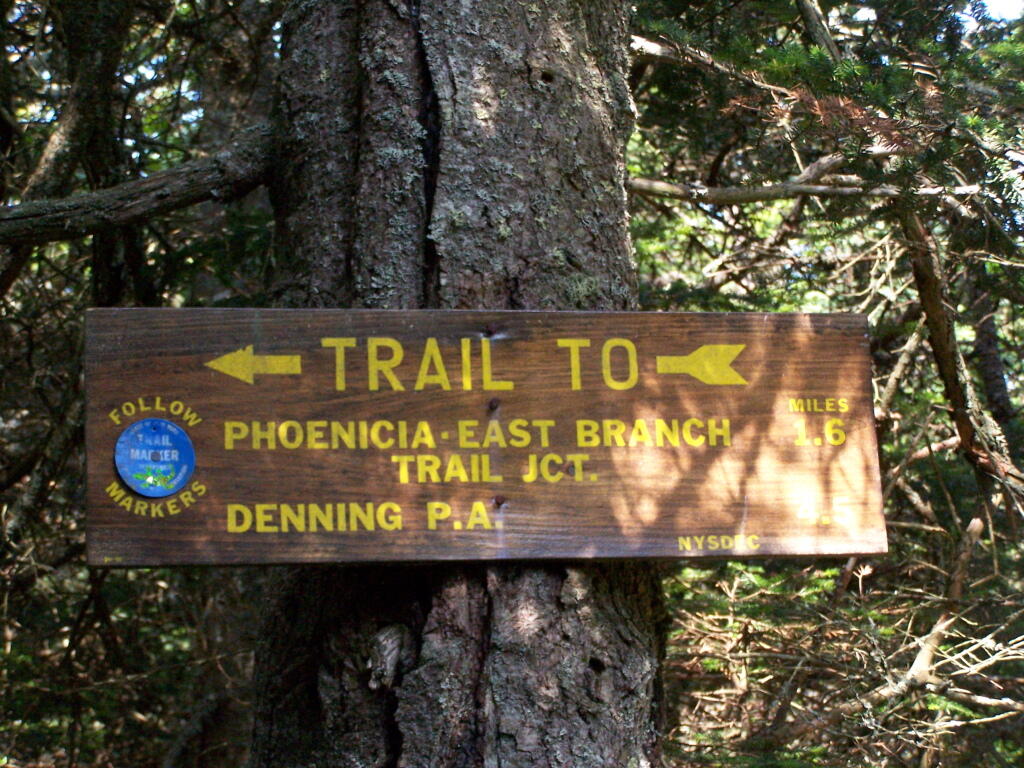 Photo: Phoneica-East Branch Trail Jct Sign Photo: Phoneica-East Branch Trail Jct Sign
