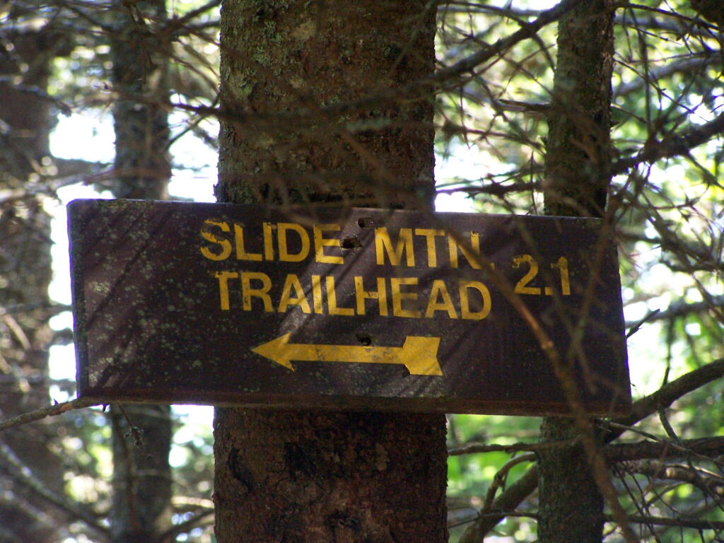 Photo: Slide Mountain Trailhead Photo: Slide Mountain Trailhead
