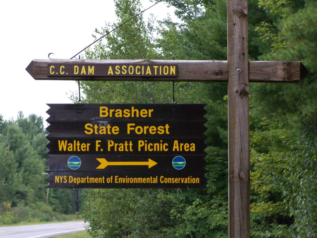 Photo: Brasher Falls Sign Photo: Brasher Falls Sign