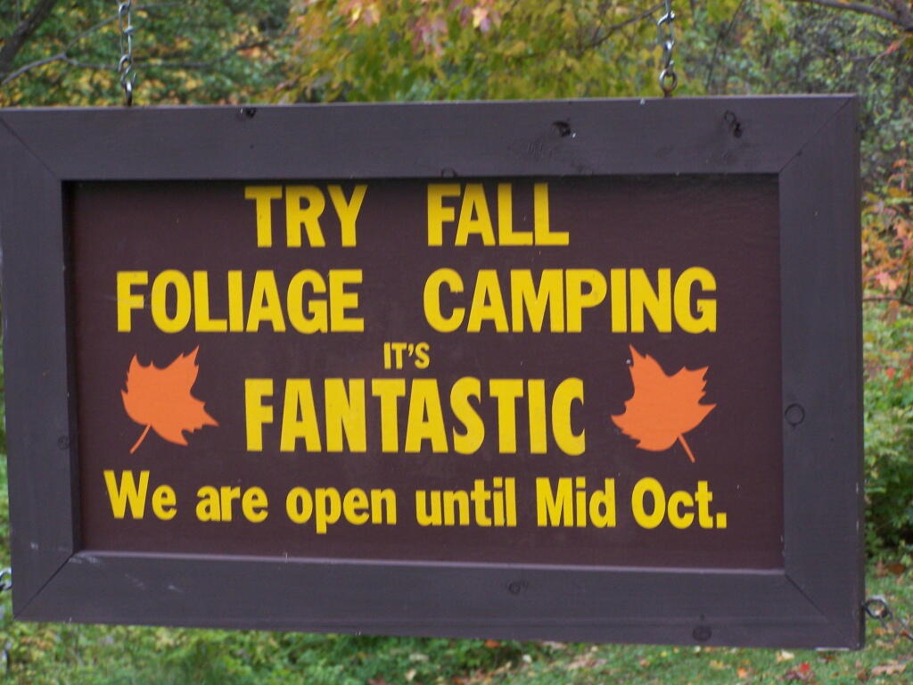 Photo: Fall Foliage Camping