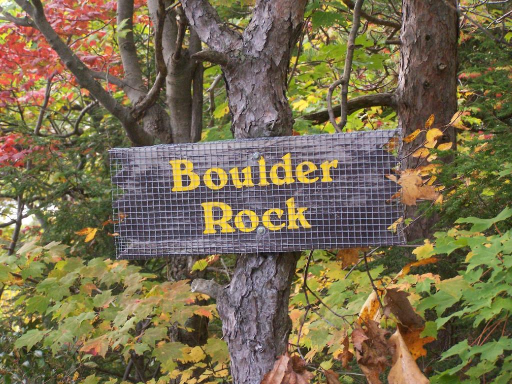 Photo: Boulder Rock Sign Photo: Boulder Rock Sign
