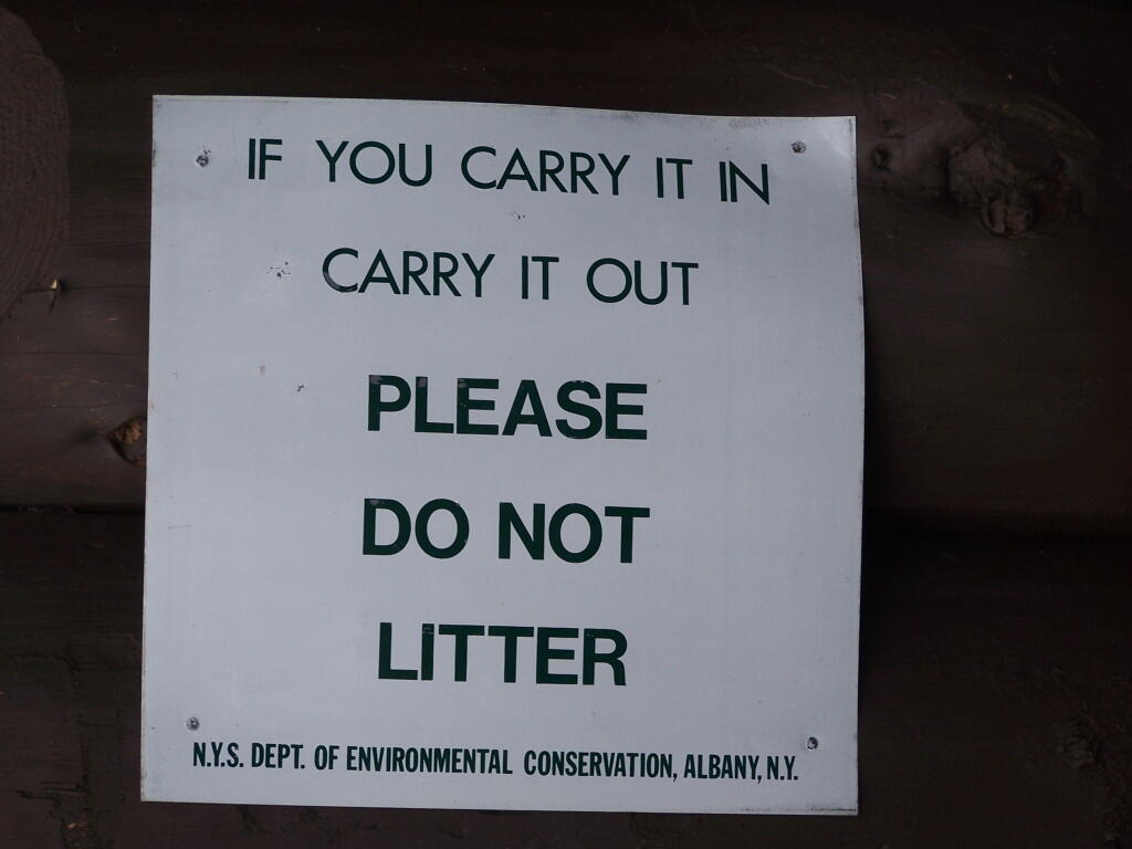 Photo: Carry In, Carry Out Photo: Carry In, Carry Out