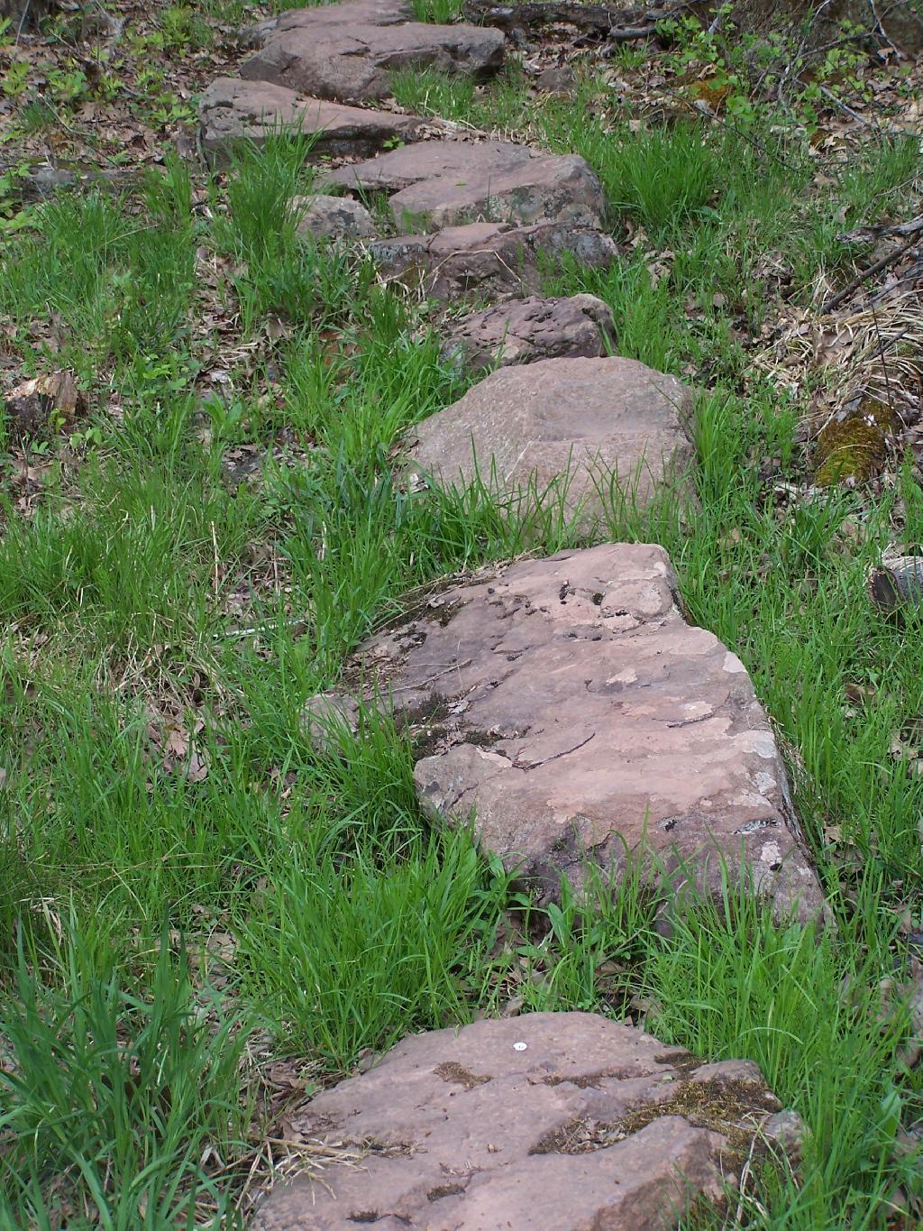 Photo: Stones Cross Soggy Section of Trail Photo: Stones Cross Soggy Section of Trail