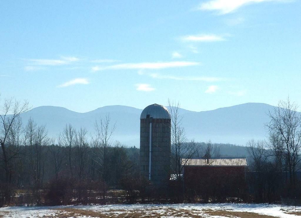 Photo: Barn Silloute Against TriMount Photo: Barn Silloute Against TriMount