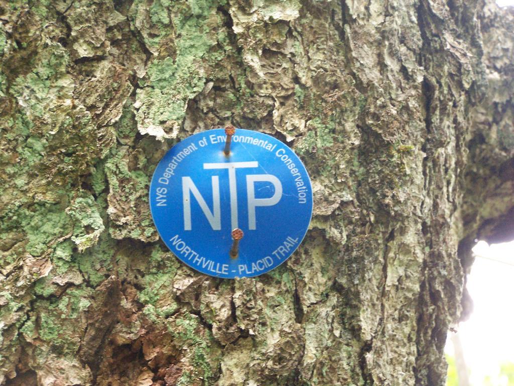 Photo: Northville-Placid Trail Marker Photo: Northville-Placid Trail Marker