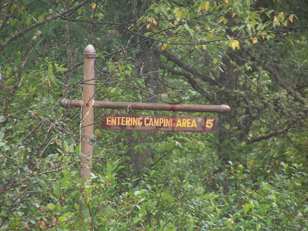 Photo: Camping Area #5 Sign Photo: Camping Area #5 Sign