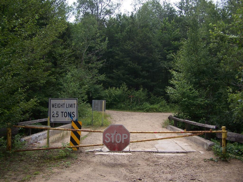 Photo: Gate at Otter Brook Bridge Photo: Gate at Otter Brook Bridge