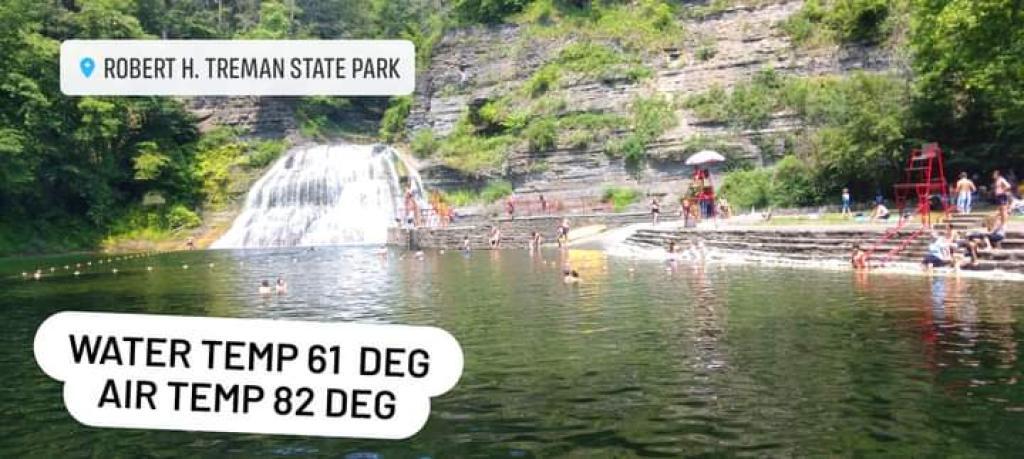 Photo: Might hit 87 later with sunshine but that water is cold 💦 Photo: Might hit 87 later with sunshine but that water is cold 💦