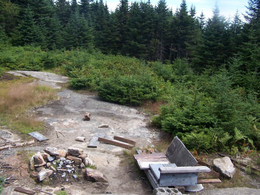 Photo: Fire Place and Clearing for Helicopter Landing Photo: Fire Place and Clearing for Helicopter Landing