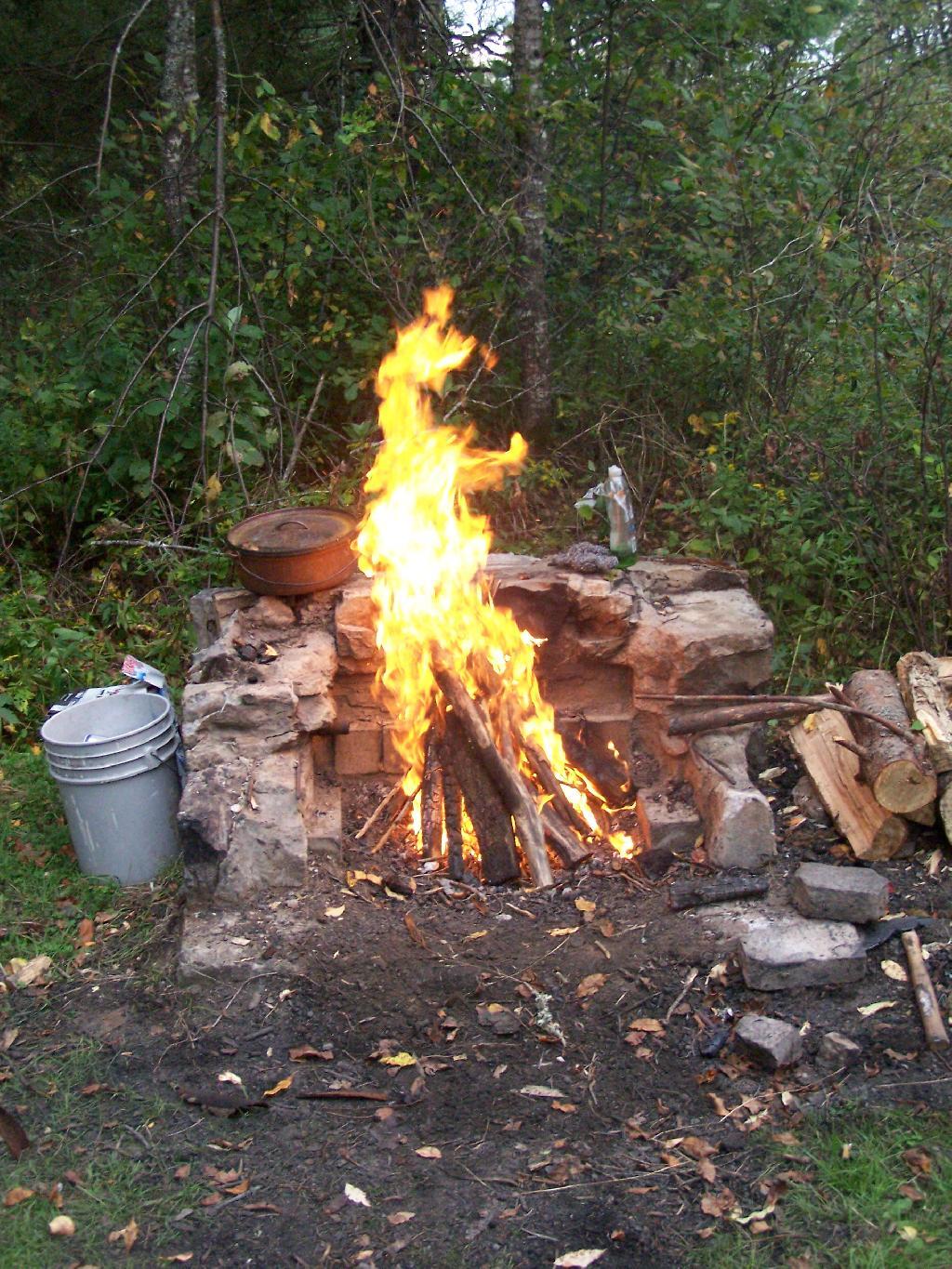 Photo: Campfire Flares Up Photo: Campfire Flares Up