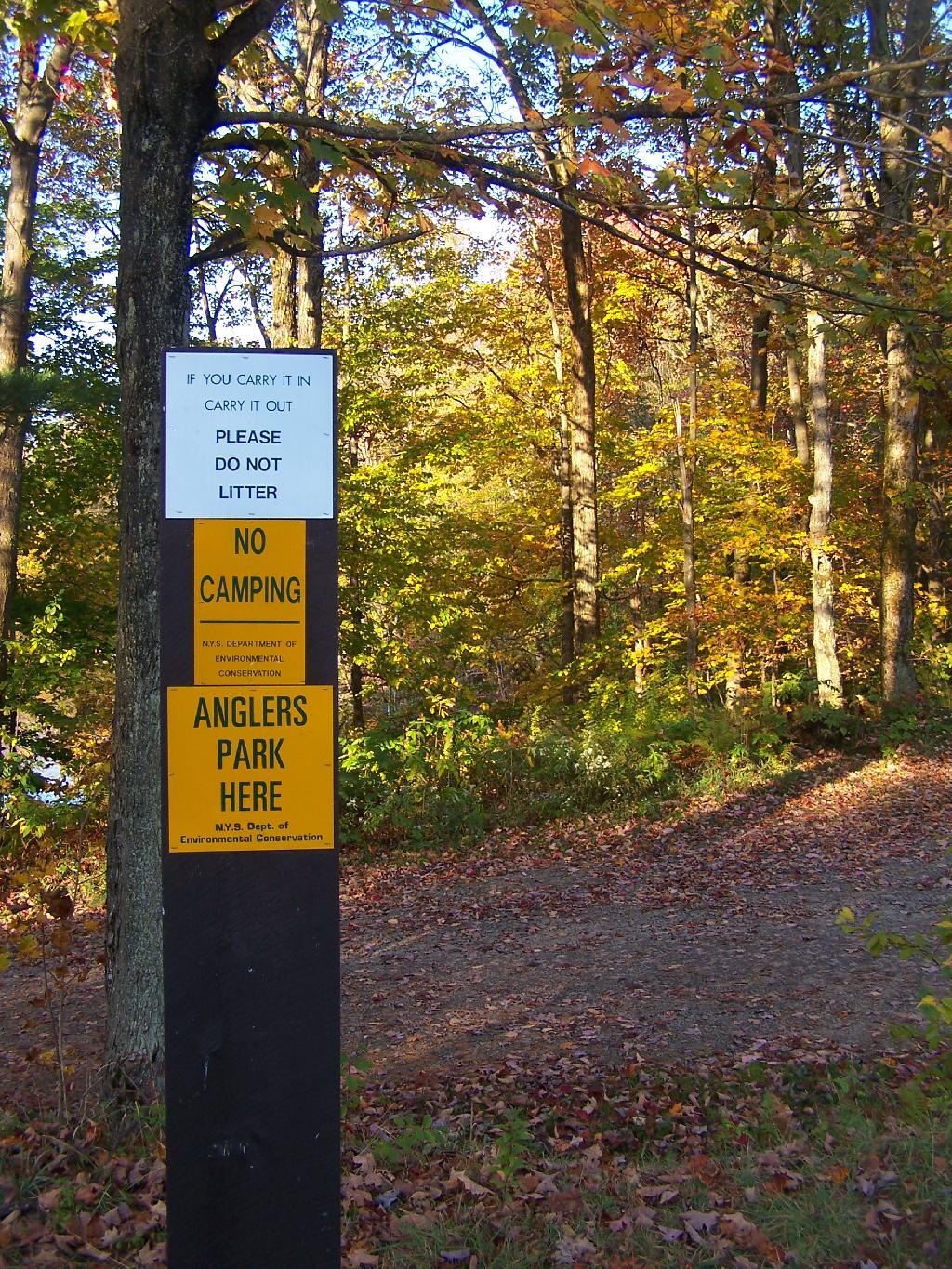 Photo: No Camping on Jackson Road Photo: No Camping on Jackson Road