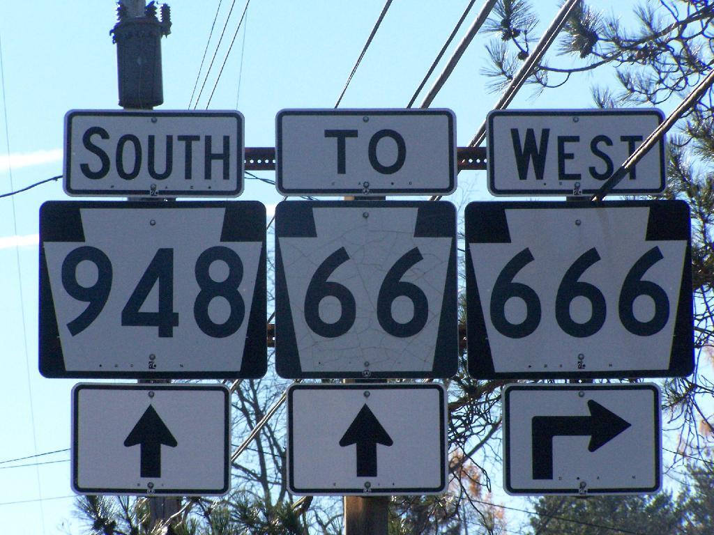 Photo: Right on to PA 666 Photo: Right on to PA 666