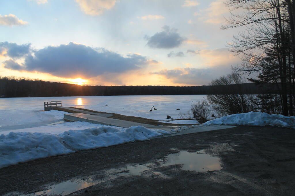 Photo: Setting Sun Over Boat Dock Photo: Setting Sun Over Boat Dock