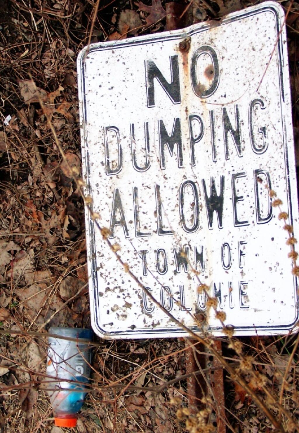 Photo: No Dumping Allowed Photo: No Dumping Allowed