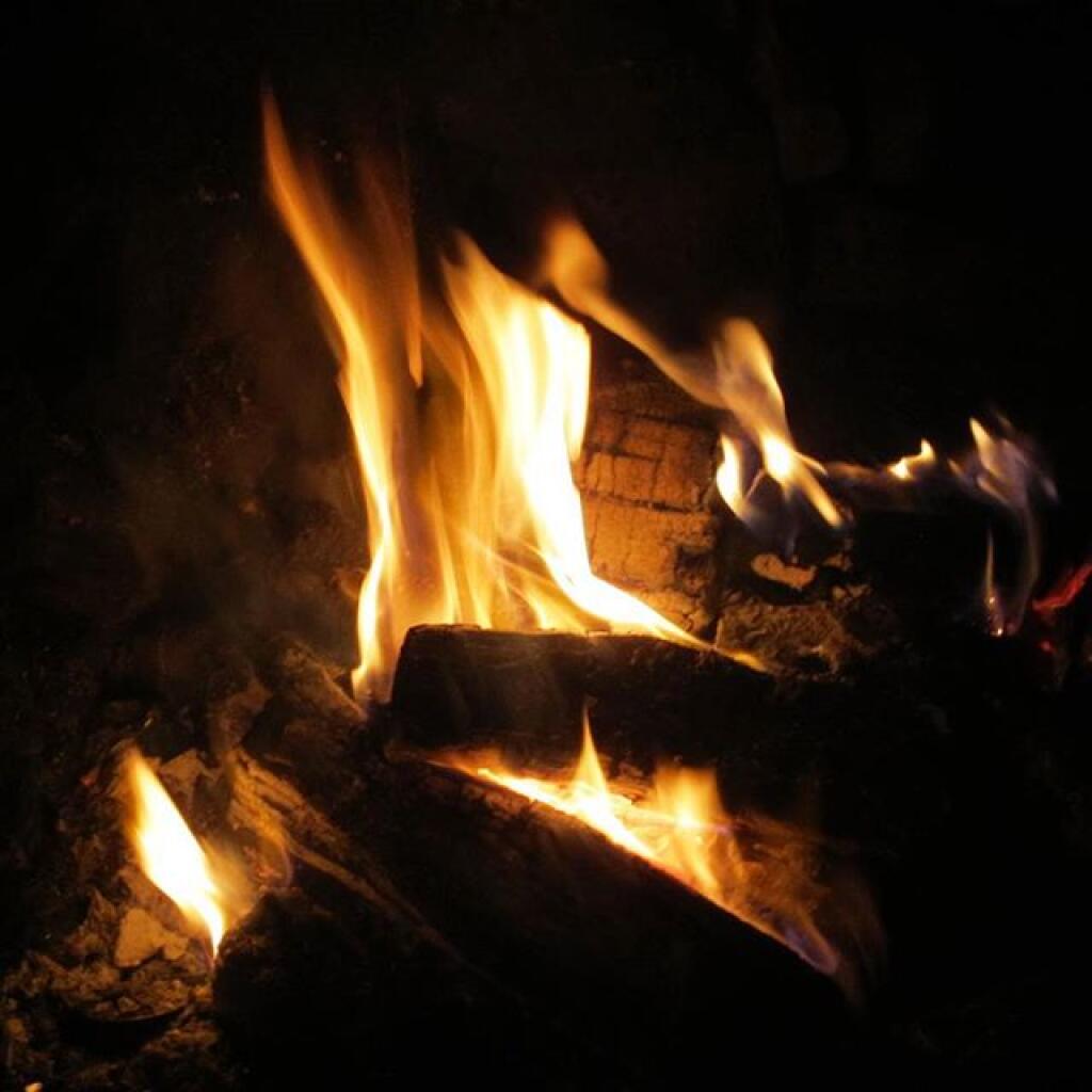 Photo: Cold night, warm fire Photo: Cold night, warm fire