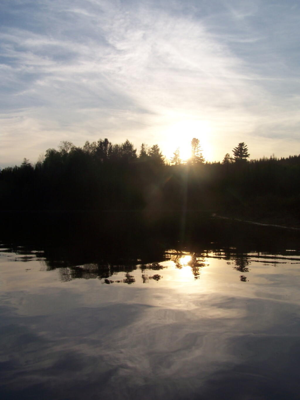 Photo: Setting Sun at Cheney Pond Photo: Setting Sun at Cheney Pond