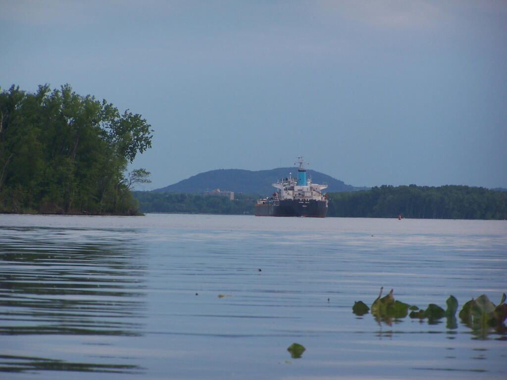 Photo: 20 Minutes Later Watching Freighter Go Downstream Photo: 20 Minutes Later Watching Freighter Go Downstream