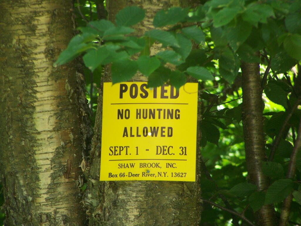 Photo: Another No Hunting Sign Photo: Another No Hunting Sign