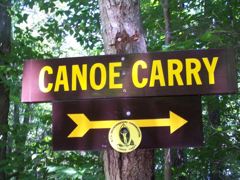 Photo: Canoe Carry Sign Photo: Canoe Carry Sign