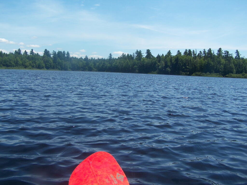 Photo: Paddling Across Whey Pond Photo: Paddling Across Whey Pond