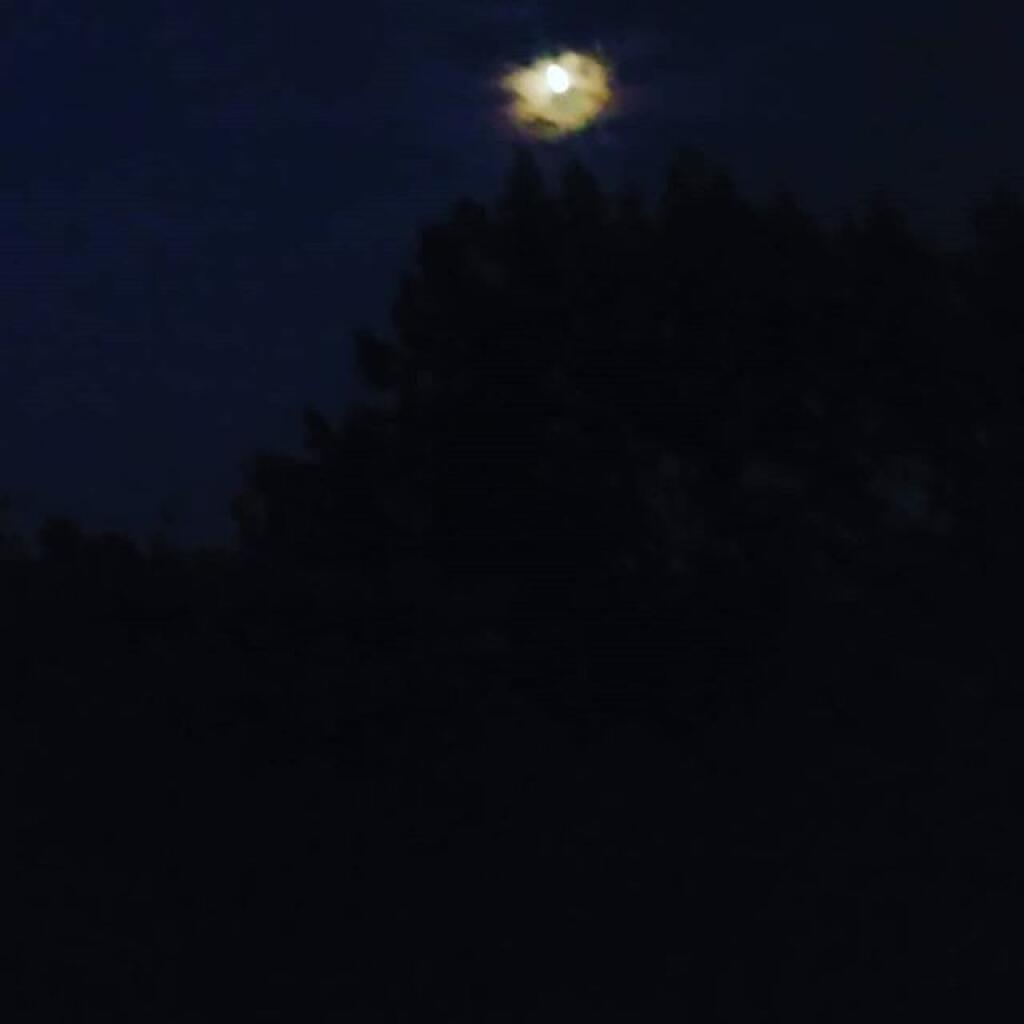 Photo: Moon through the clouds Photo: Moon through the clouds