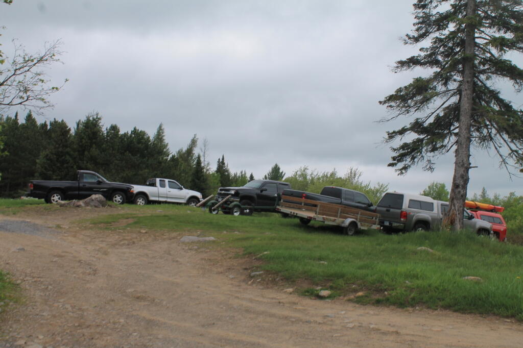 Photo: Pickups Parked at Wakely Dam Photo: Pickups Parked at Wakely Dam