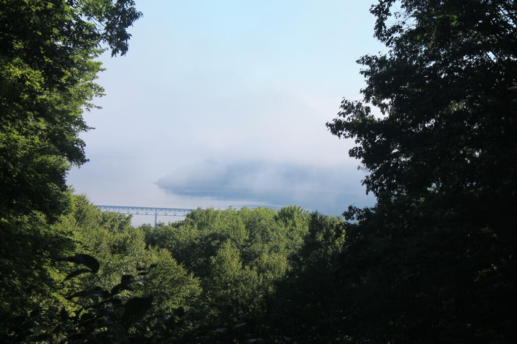 Photo: Looking Down at Cornplanter's Bridge