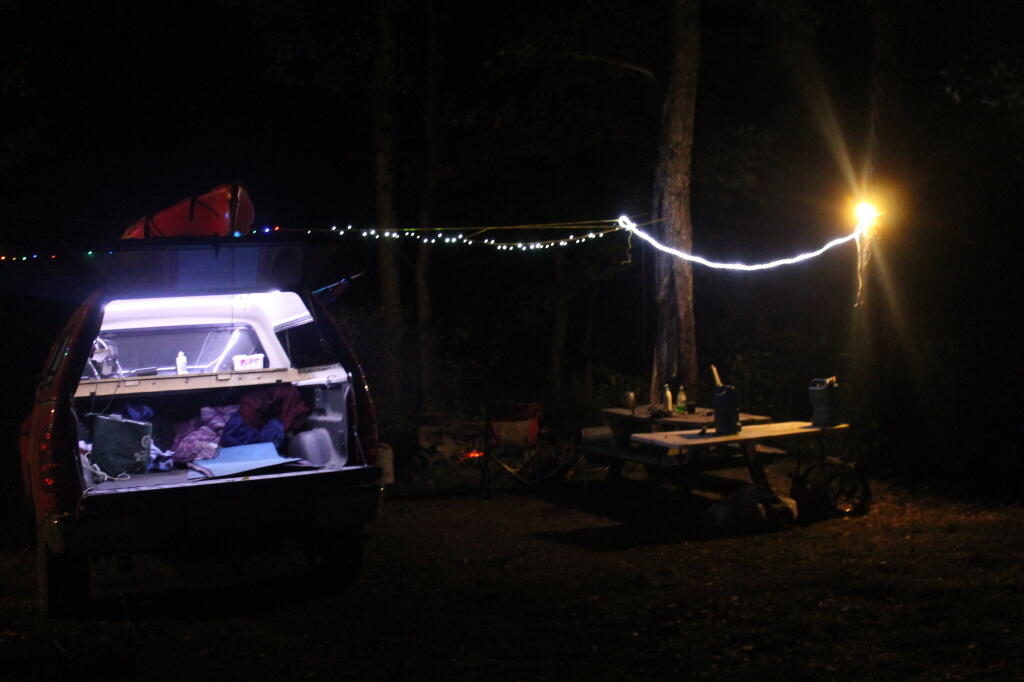 Photo: Well Lit Campsite Photo: Well Lit Campsite
