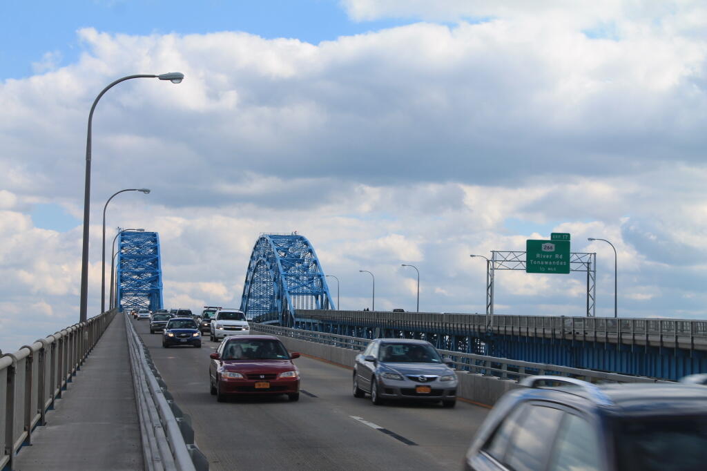 Photo: Hiking Up the Niagara Thruway Bridge Photo: Hiking Up the Niagara Thruway Bridge