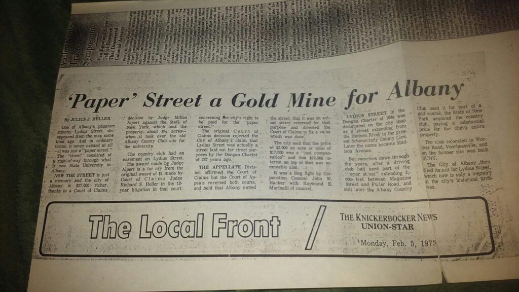 Photo: Paper Street a Goldmine for Albany Photo: Paper Street a Goldmine for Albany