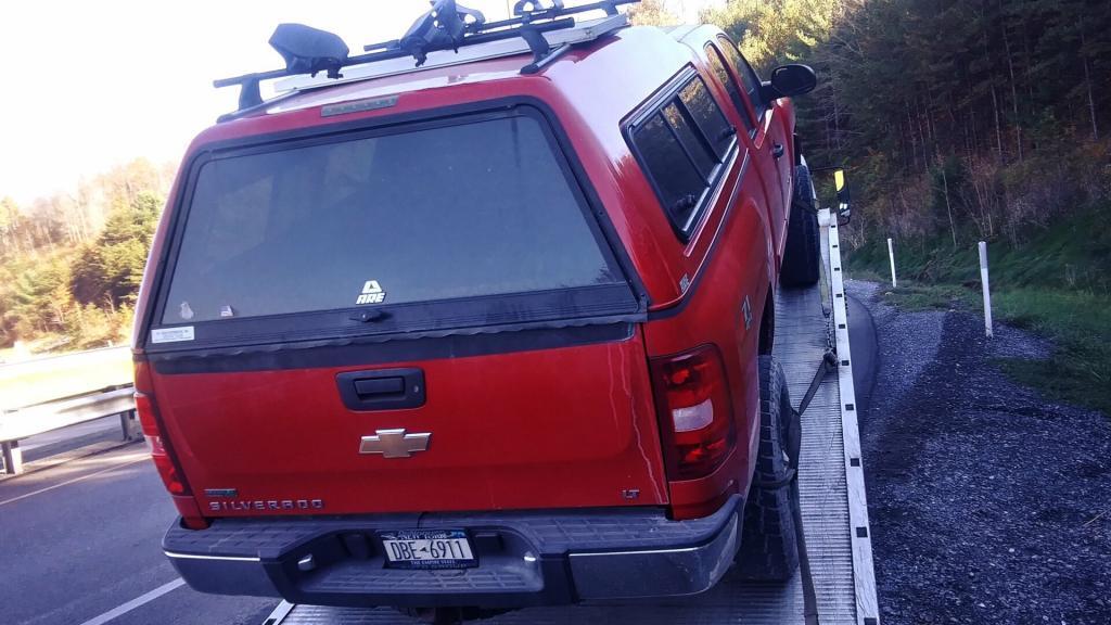 Photo: Big Red Gets Towed Away Photo: Big Red Gets Towed Away