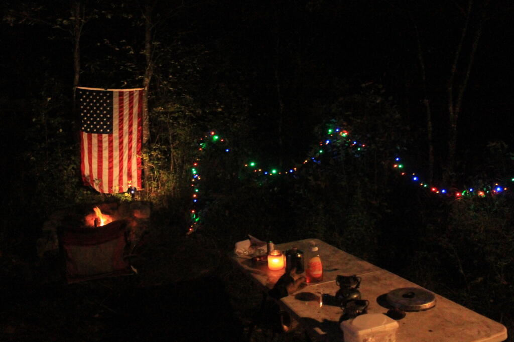 Photo: Flag Over Campsite 56 Photo: Flag Over Campsite 56