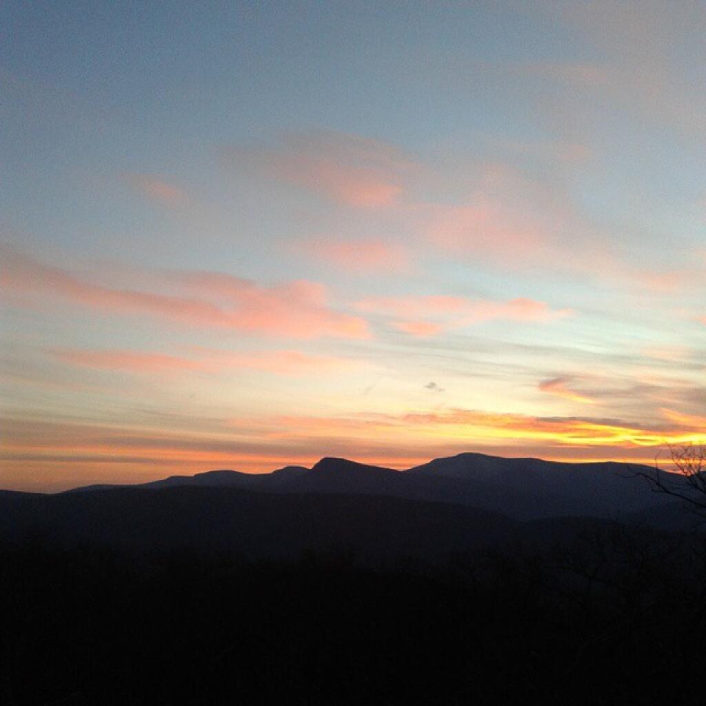 Photo: Despite the hustle up the mountain so nice views of the Catskill High Peaks Photo: Despite the hustle up the mountain so nice views of the Catskill High Peaks