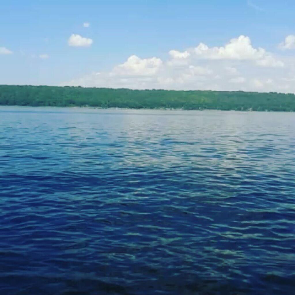 Photo: Listening to Cayuga Lake