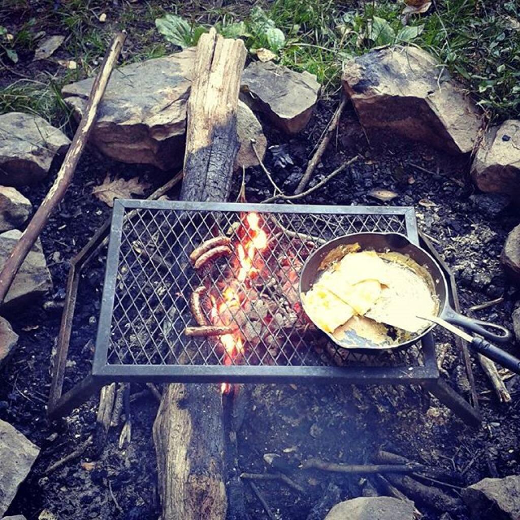 Photo: Cooking breakfast on Saturday Photo: Cooking breakfast on Saturday
