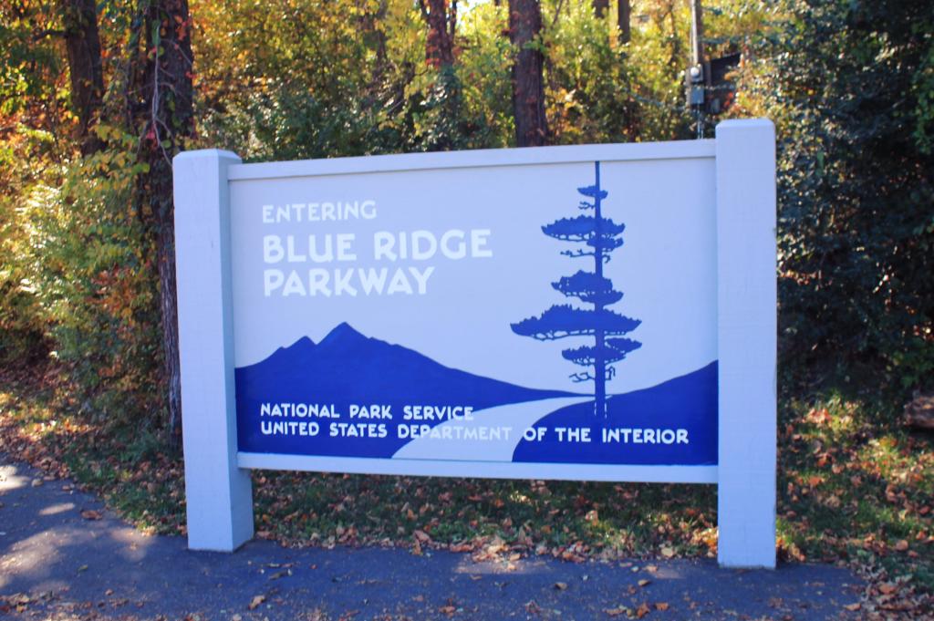 Photo: Entering Blue Ridge Parkway Photo: Entering Blue Ridge Parkway