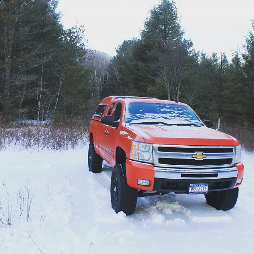 Photo: I could have driven back but to be safe I left Big Red by the road Photo: I could have driven back but to be safe I left Big Red by the road