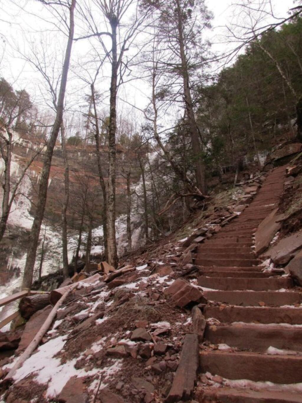 Photo: Stairs To Top Of Kaaterskill Falls Photo: Stairs To Top Of Kaaterskill Falls