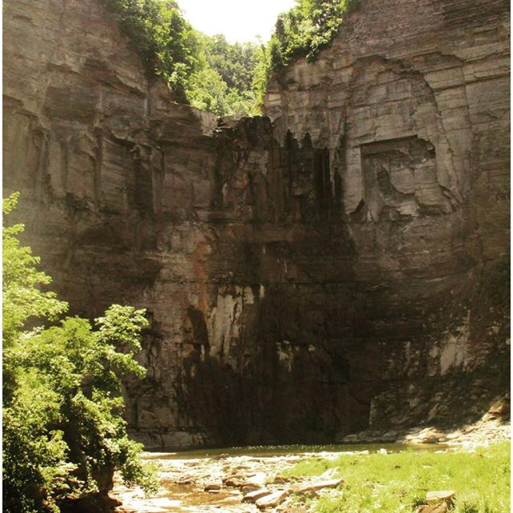 Photo: Taughannock Falls is but a trickle