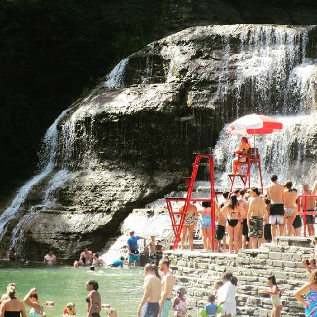 Photo: Yesterday at Lower Falls Swimming Area Photo: Yesterday at Lower Falls Swimming Area