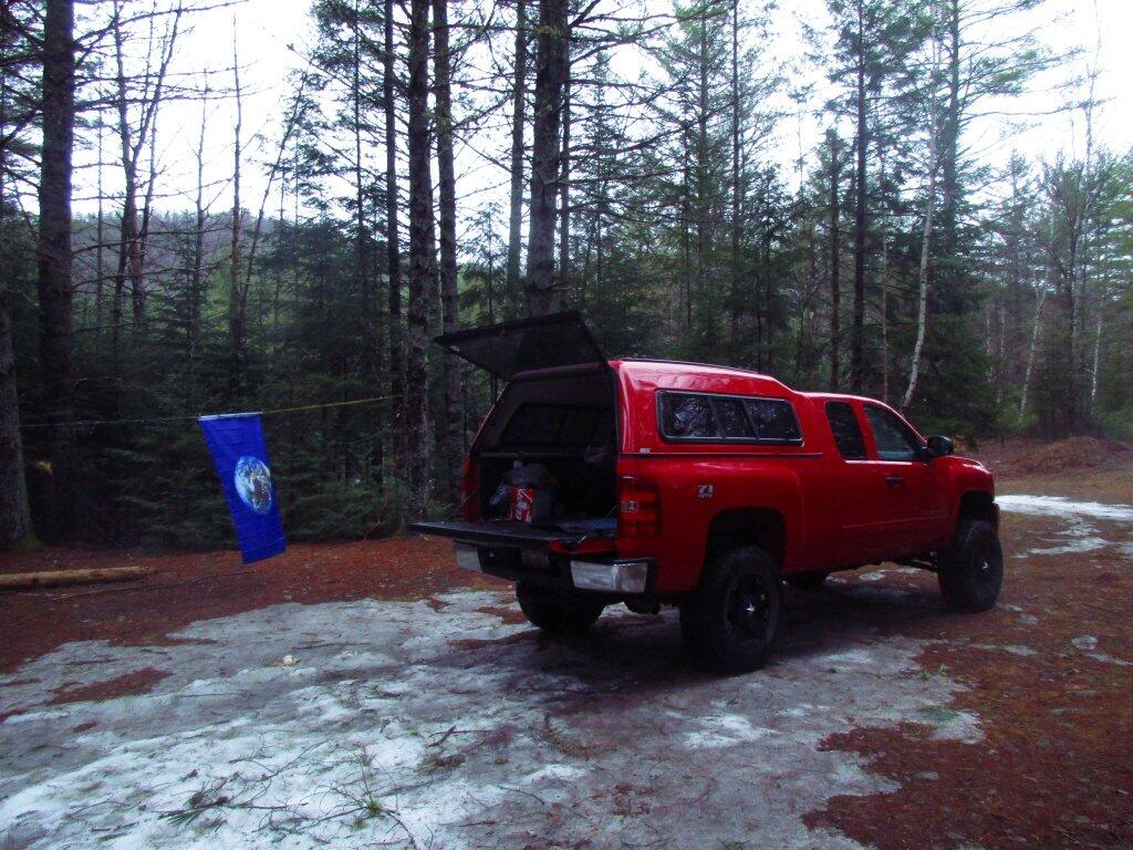 Photo: Setting Up In The Rain