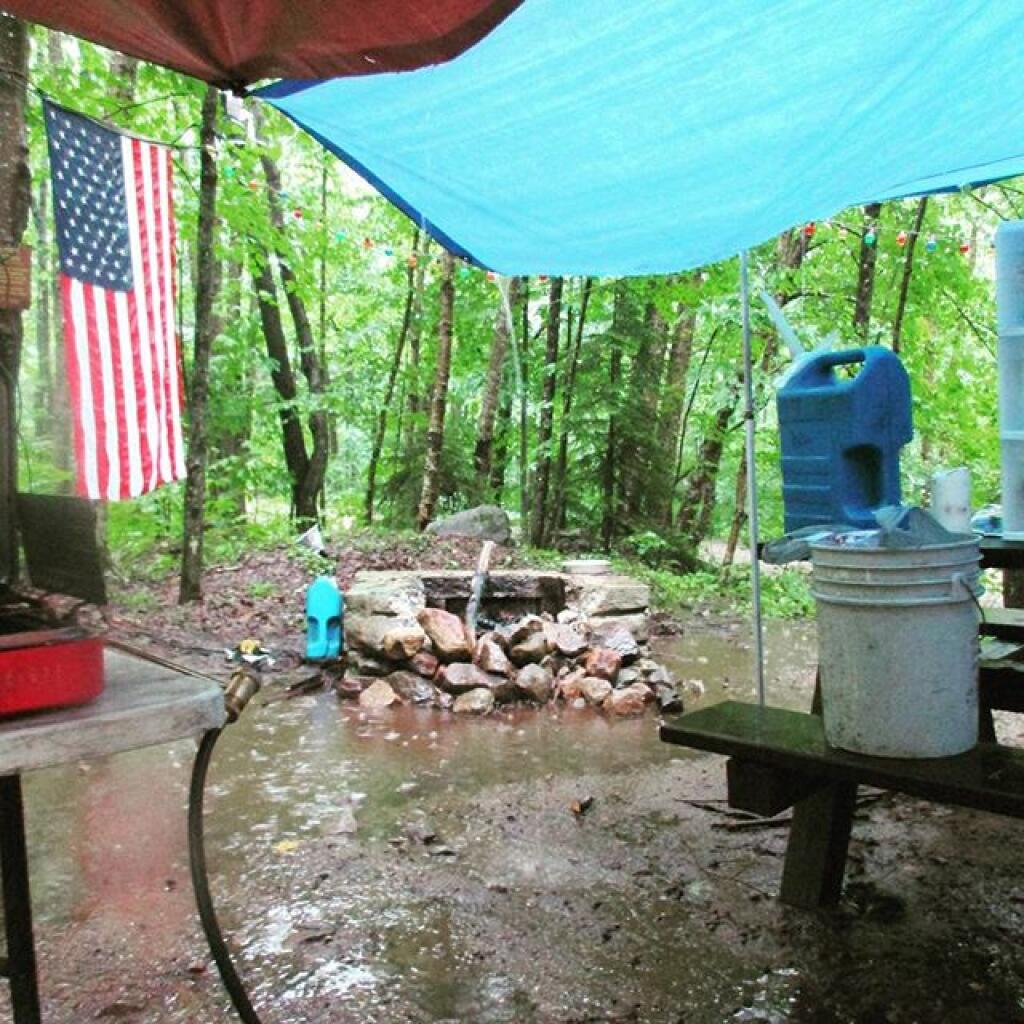 Photo: Pouring Rain on Saturday Photo: Pouring Rain on Saturday