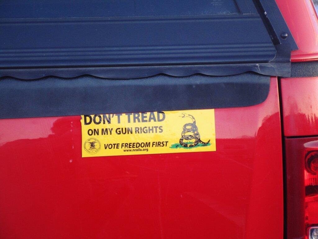 Photo: Mounted a Bumper Sticker I Had from Sportsman Lobby Day on a Magnet Photo: Mounted a Bumper Sticker I Had from Sportsman Lobby Day on a Magnet